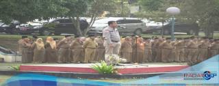 Mendadak Cek Disiplin Pegawai, Bupati Pimpin Apel Pagi Bersama